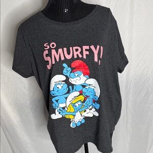 Smurfs Graphic Short Sleeve Tee - Black